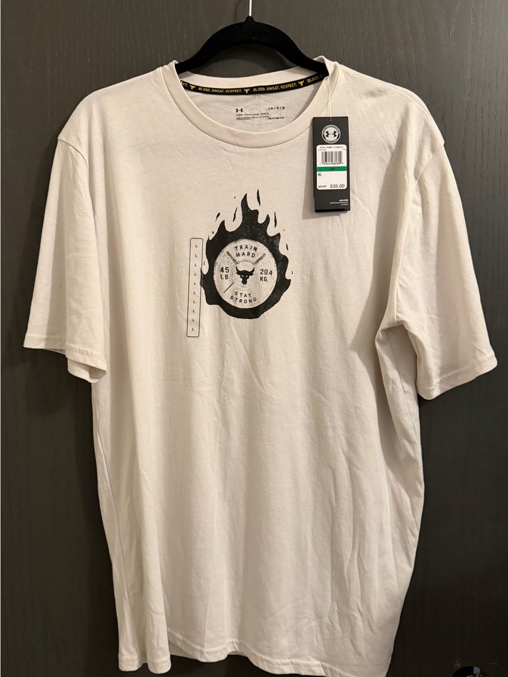 Under Armour Men’s Cream Short-Sleeve Graphic Training Tee